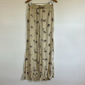 Rove Free People Floral Flynn Slit Trouser